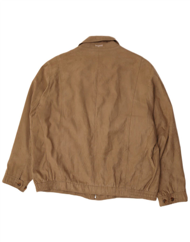 Bugatti Mens Bomber Jacket EU 62 6XL Brown Polyester