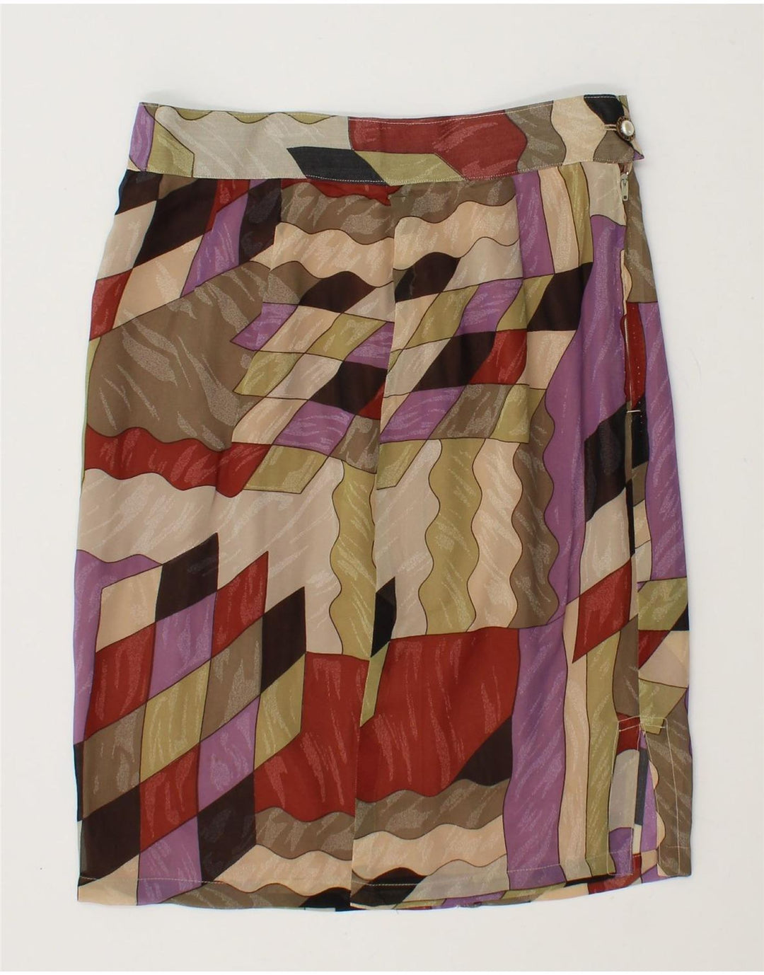 VINTAGE Womens Straight Skirt W26 Small  Multicoloured Geometric Vintage Vintage and Second-Hand Vintage from Messina Hembry 