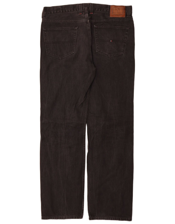Tommy Hilfiger Mens Madison Straight Jeans W36 L34 Black Cotton