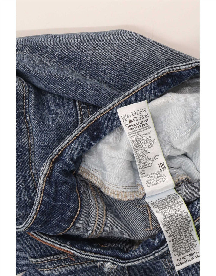 Marks & Spencer Mens Straight Jeans W34 L31 Blue Cotton