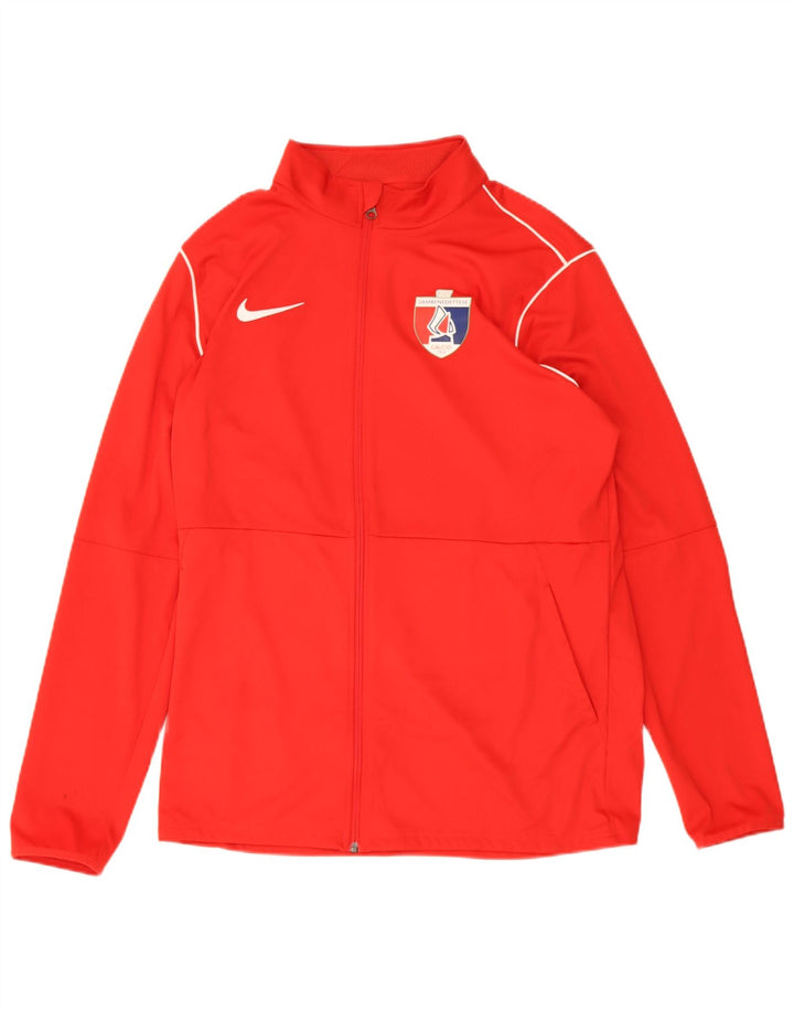 Nike Mens Dri Fit Graphic Tracksuit Top Jacket XL Red Polyester