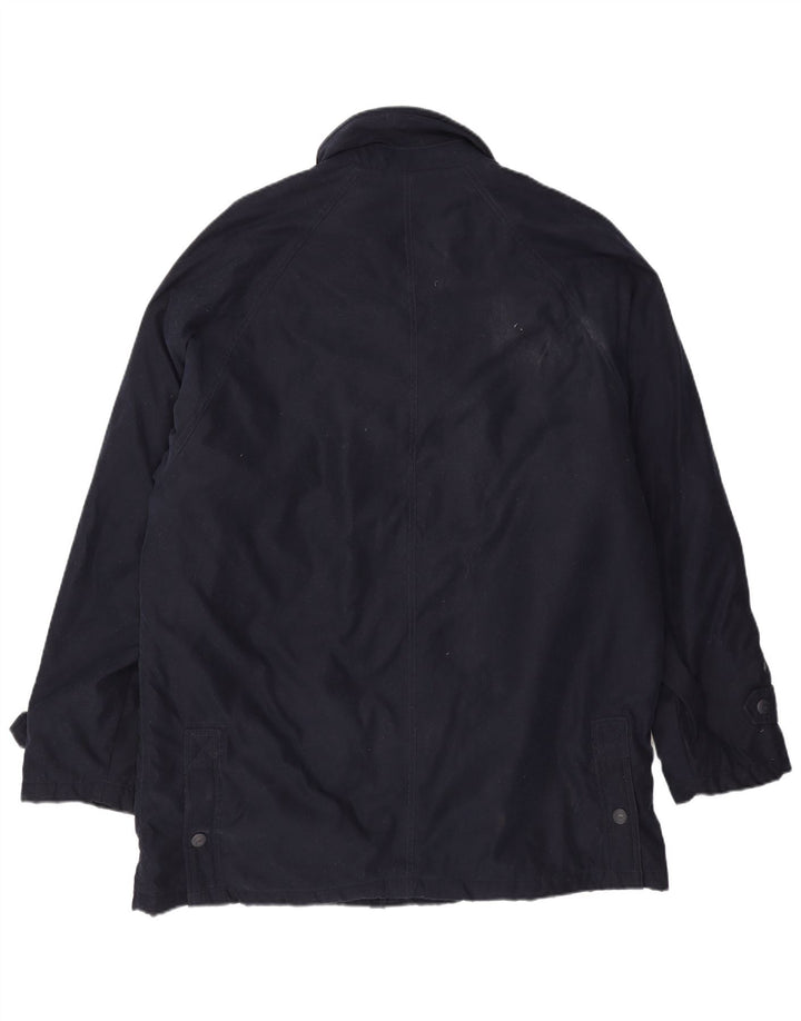Sergio Tacchini Mens Utility Jacket UK 42 XL Navy Blue Polyester