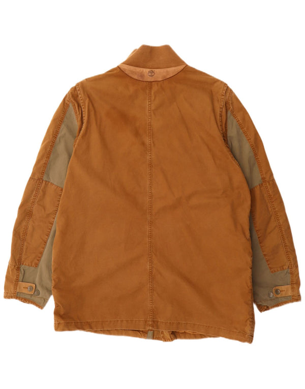 Timberland Mens Regular Fit Utility Jacket UK 42 XL Brown Colourblock Army