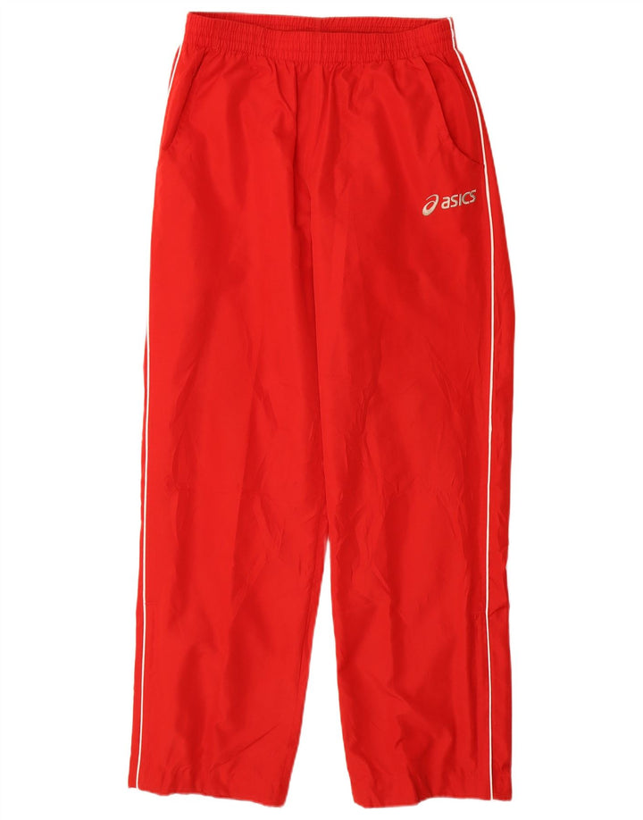 ASICS Mens Tracksuit Trousers Medium  Red Polyester