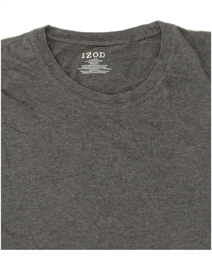 IZOD Mens T-Shirt Top XL Grey Cotton Vintage Izod and Second-Hand Izod from Messina Hembry 