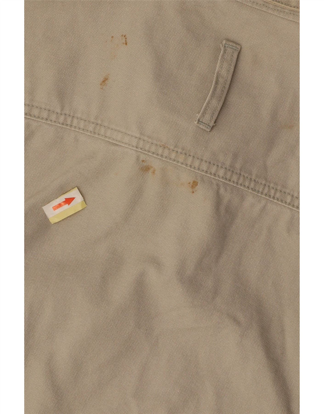 EDDIE BAUER Mens Bomber Jacket UK 38 Medium Beige Cotton