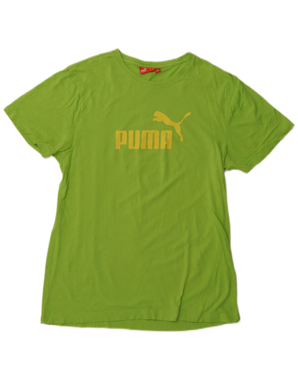 Puma Mens Graphic T-Shirt Top Large Green Sports
