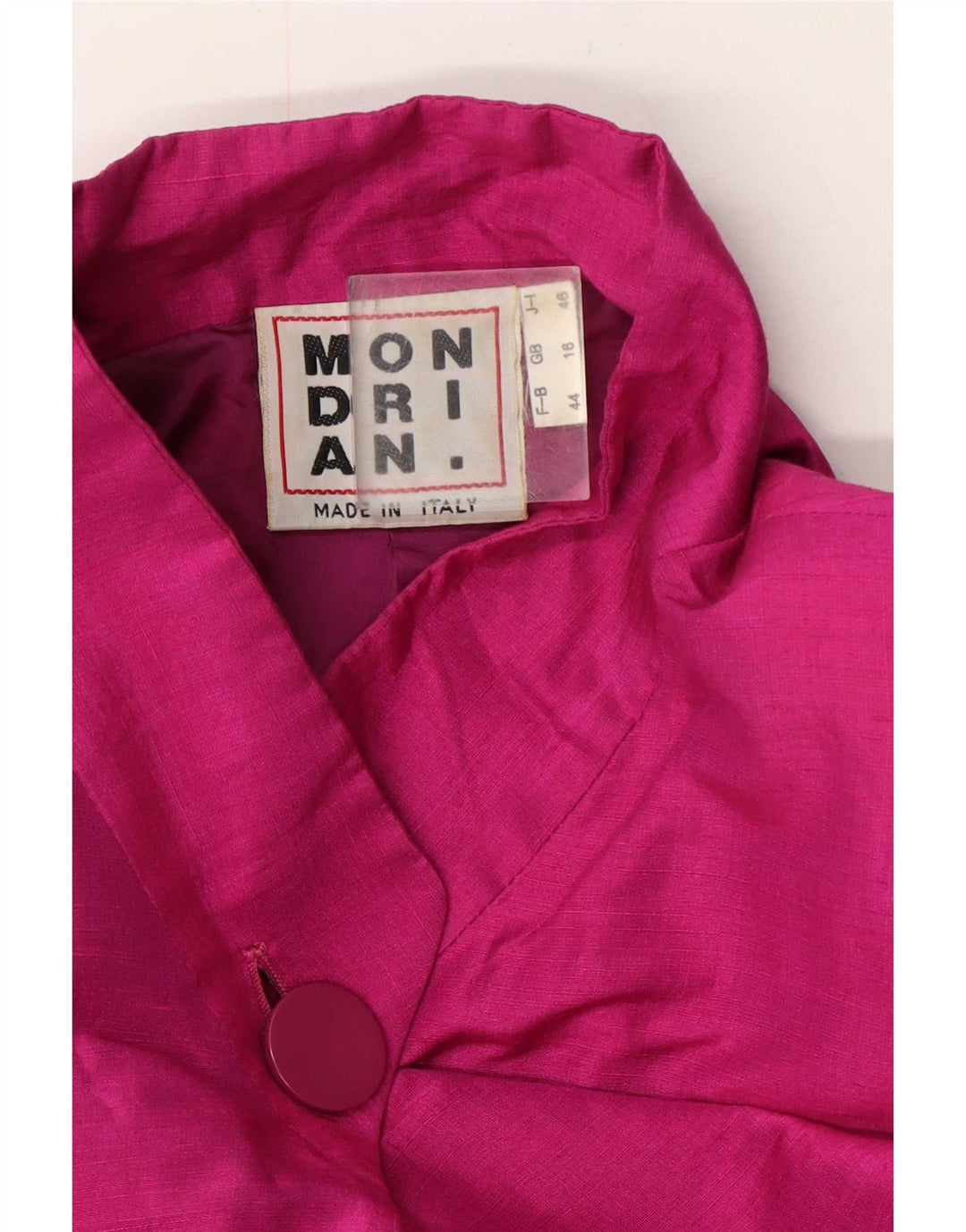 Mondrian Womens Oversized Overcoat UK 16 Large Pink Rayon
