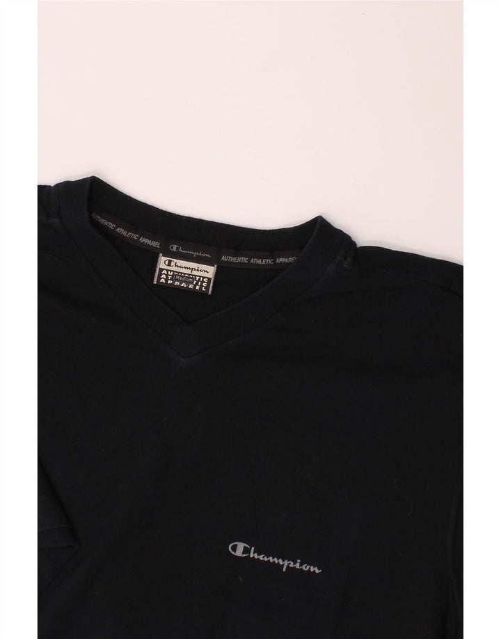 CHAMPION Mens T-Shirt Top Medium Navy Blue Vintage Champion and Second-Hand Champion from Messina Hembry 