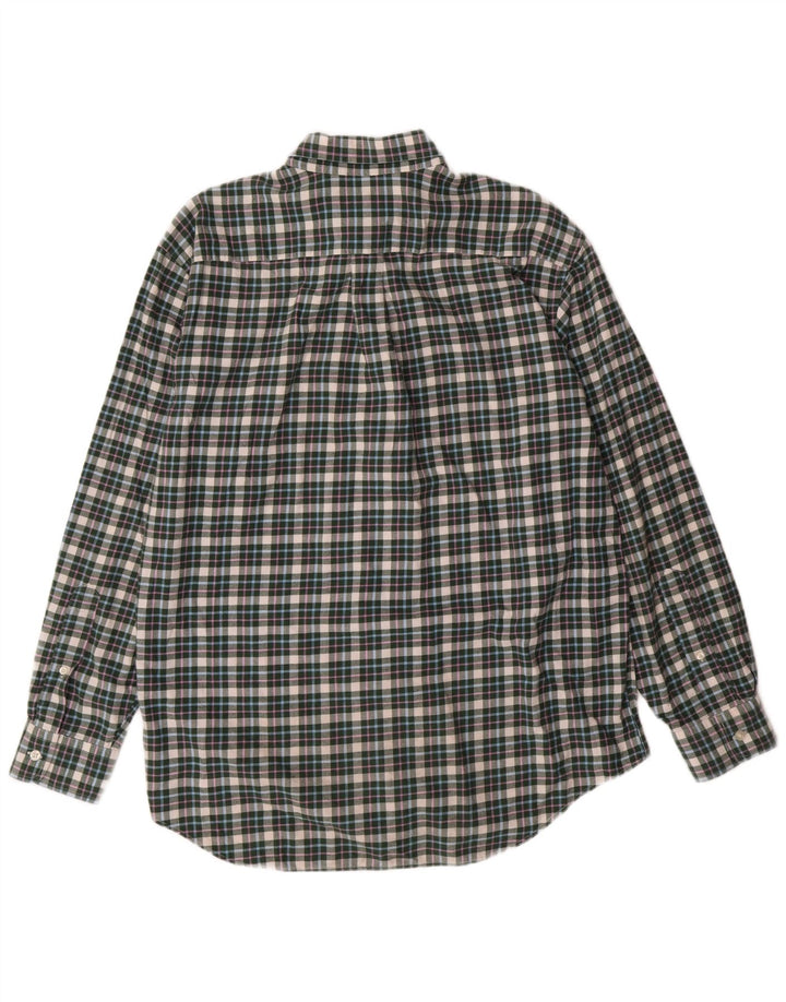 Vineyard Vines Mens Flannel Shirt Medium Green Check Cotton Preppy