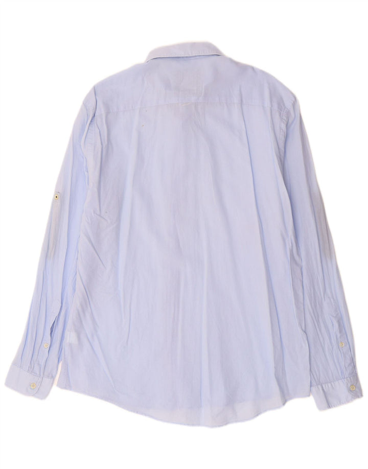 ZARA Mens Relaxed Fit Shirt XL Blue