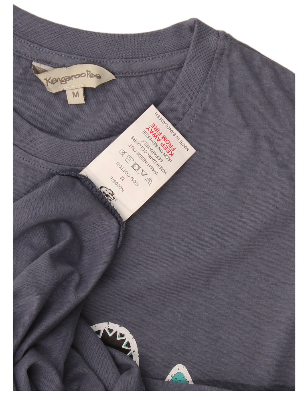 Kangaroo Poo Mens Graphic T-Shirt Top Medium Navy Blue Cotton