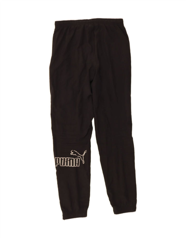 PUMA Mens Graphic Tracksuit Trousers Joggers Small  Black Vintage Puma and Second-Hand Puma from Messina Hembry 