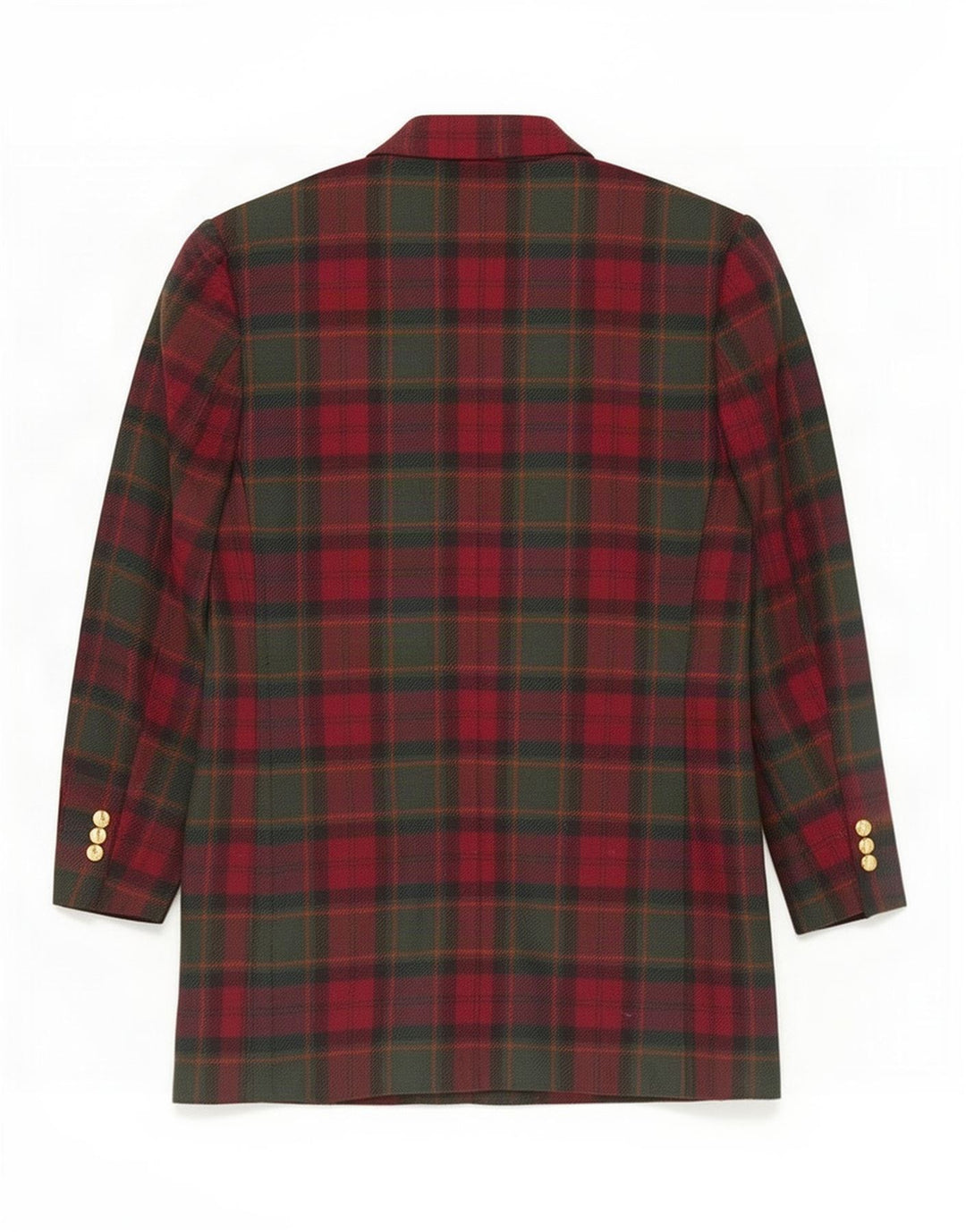Marks & Spencer Womens St. Michael Blazer Jacket UK 12 Medium Red Plaid