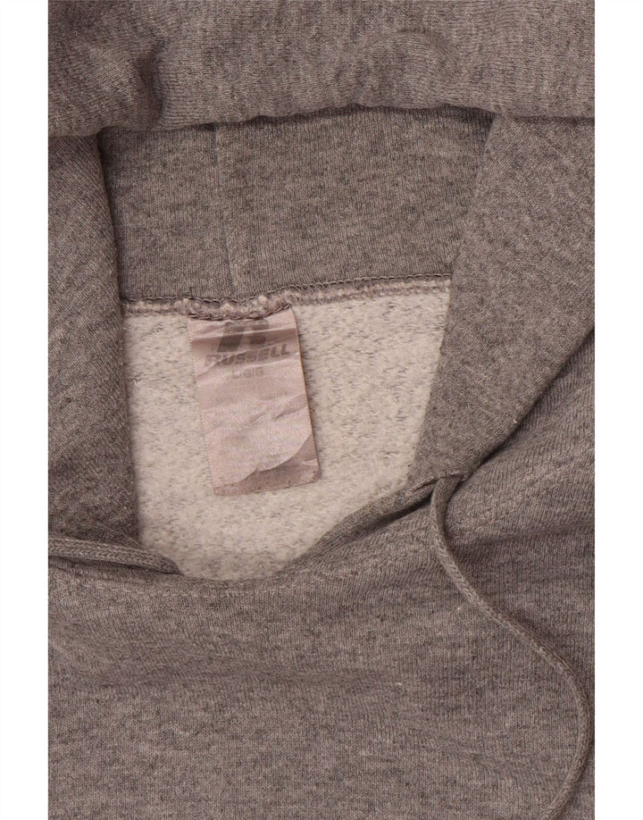 RUSSELL ATHLETIC Mens Hoodie Jumper Large Grey