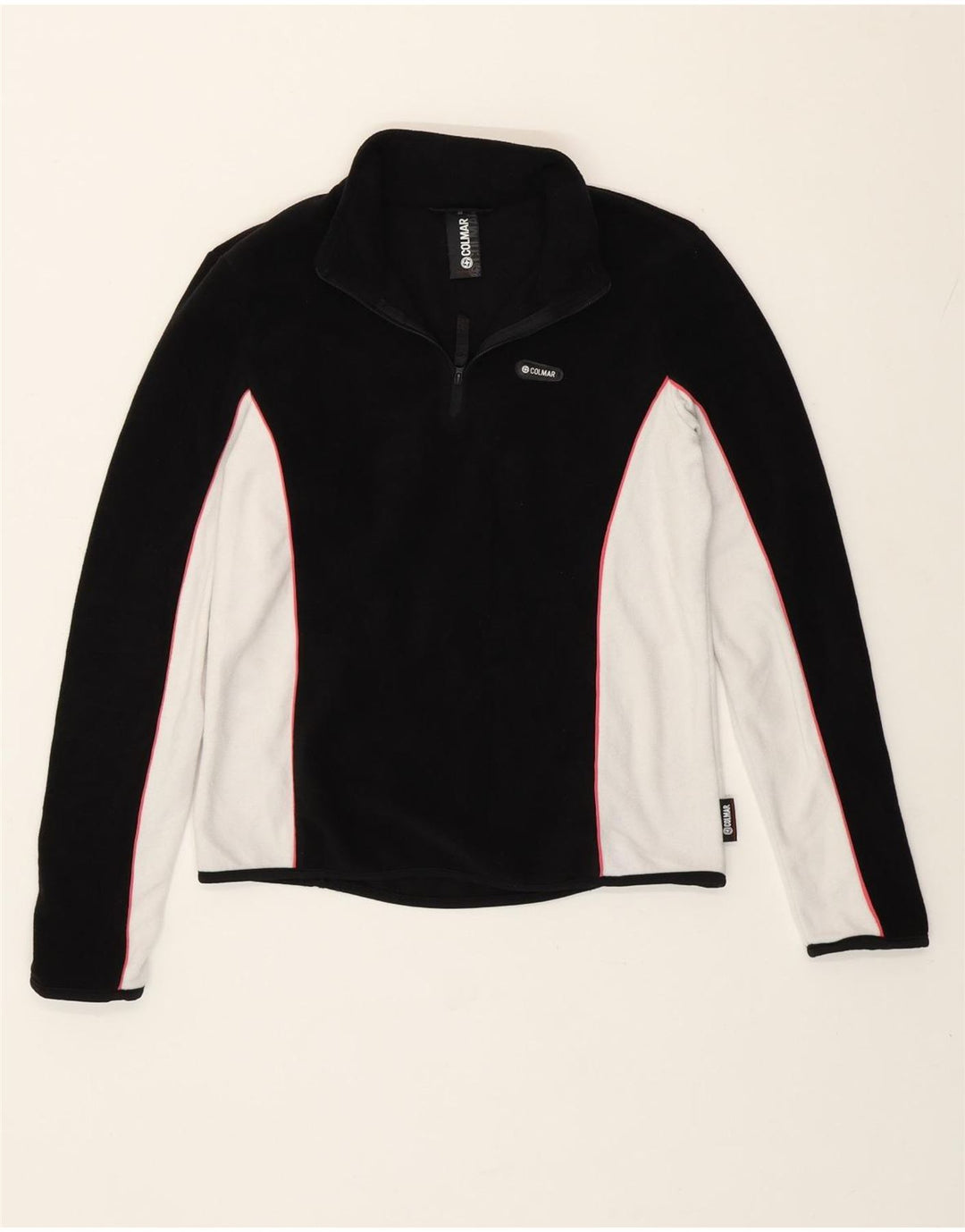 Colmar Womens Fleece Jumper UK 14 Medium Black Colourblock Polyester