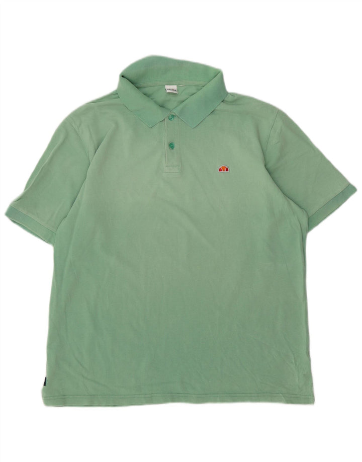 ELLESSE Mens Polo Shirt Large Green Vintage Ellesse and Second-Hand Ellesse from Messina Hembry 