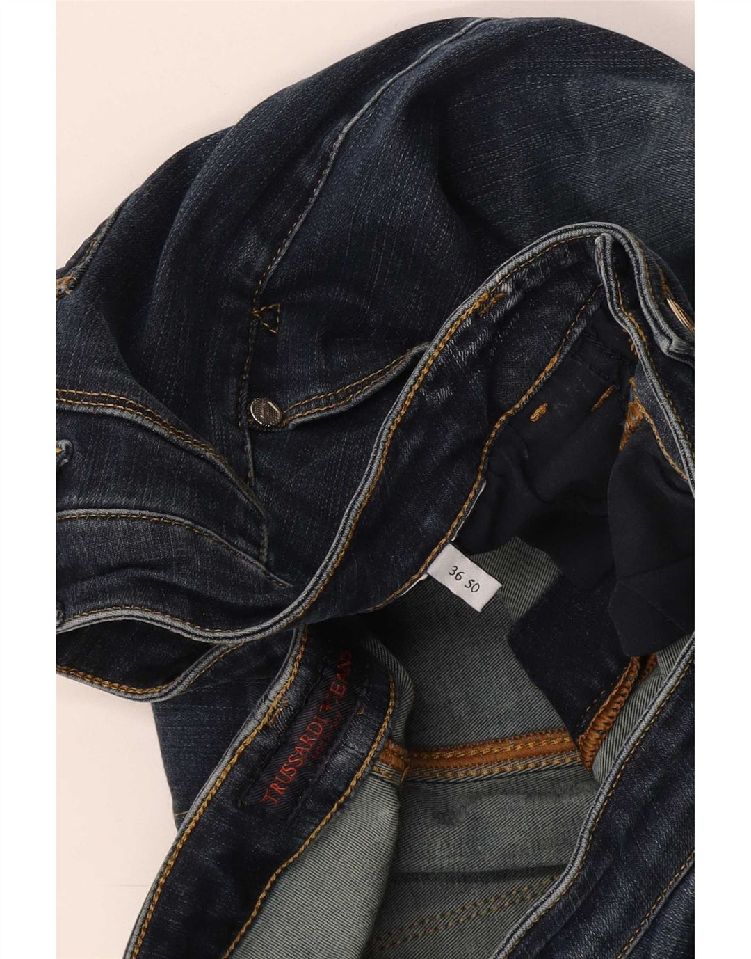 Trussardi Mens Cropped Jeans W36 L24 Blue
