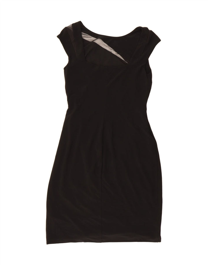 RALPH LAUREN Womens Sleeveless Bodycon Dress US 8 Medium Black Polyester Vintage Ralph Lauren and Second-Hand Ralph Lauren from Messina Hembry 
