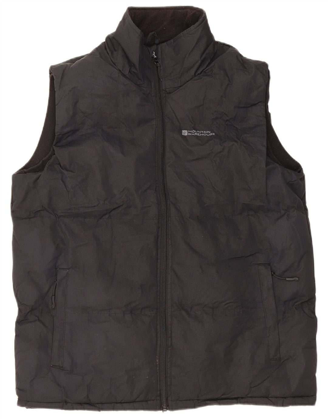 MOUNTAIN WAREHOUSE Mens Padded Gilet UK 38 Medium Black Polyester