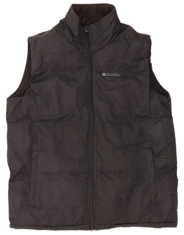 MOUNTAIN WAREHOUSE Mens Padded Gilet UK 38 Medium Black Polyester