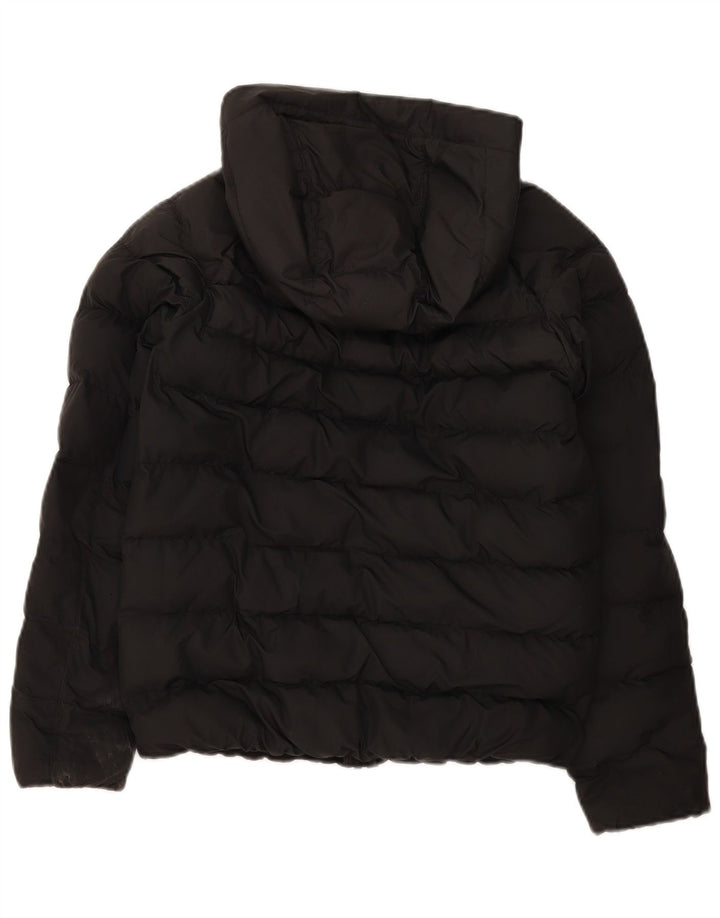 Nike Boys Hooded Padded Jacket 12-13 Years Large Black Polyester