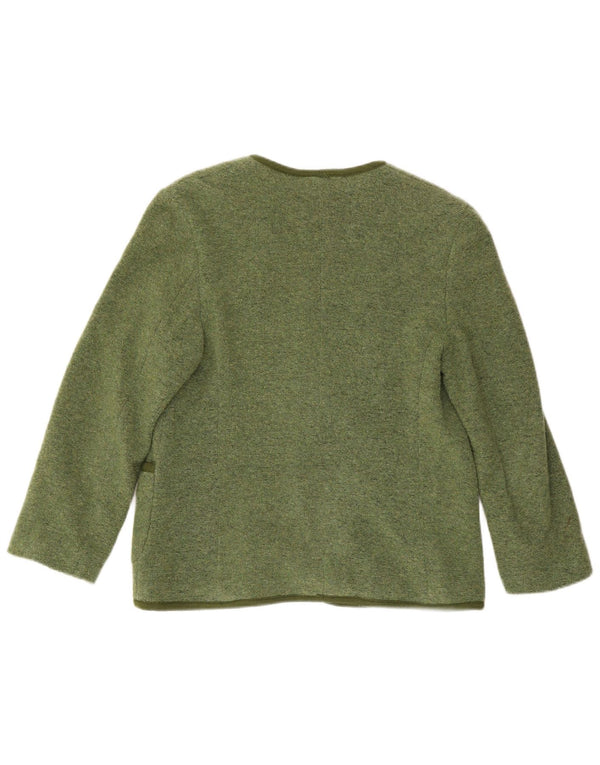 Vintage Womens 3 Button Blazer Jacket UK 12 Medium Green