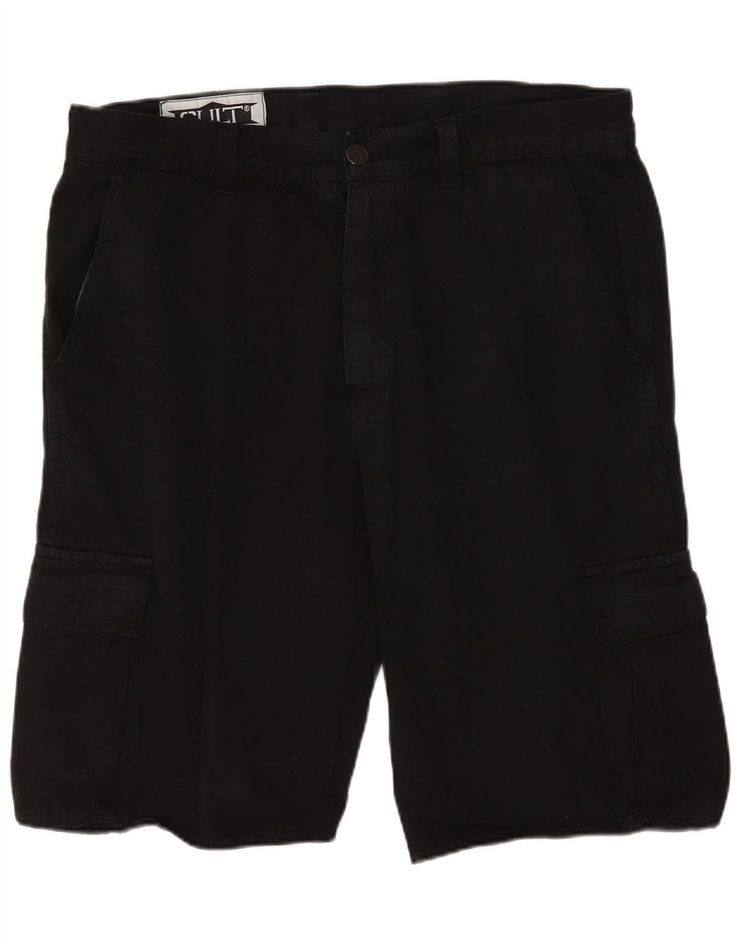 Vintage Mens Cargo Shorts W34 Large Black