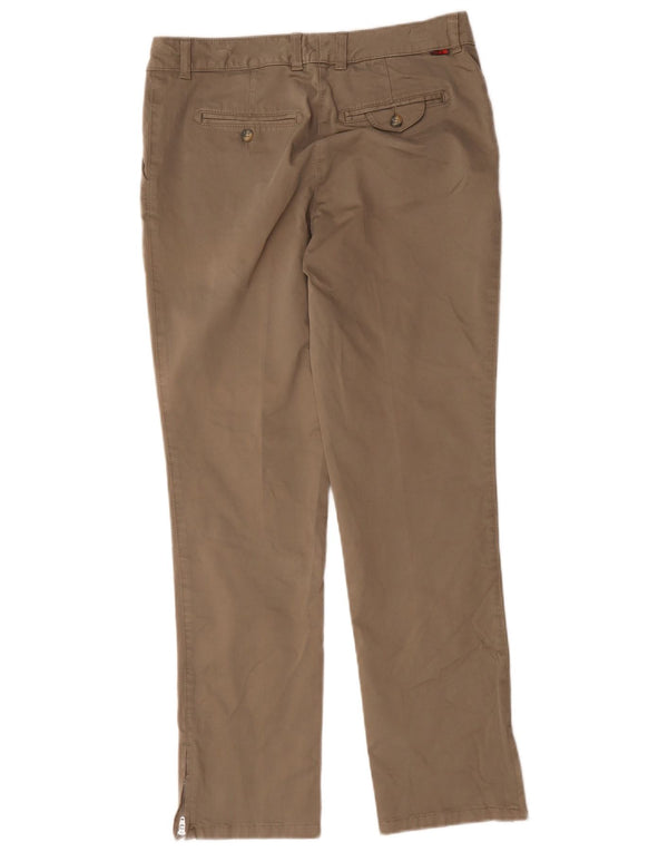 Slam Womens Slim Chino Trousers IT 42 Medium W27 L28 Brown Cotton
