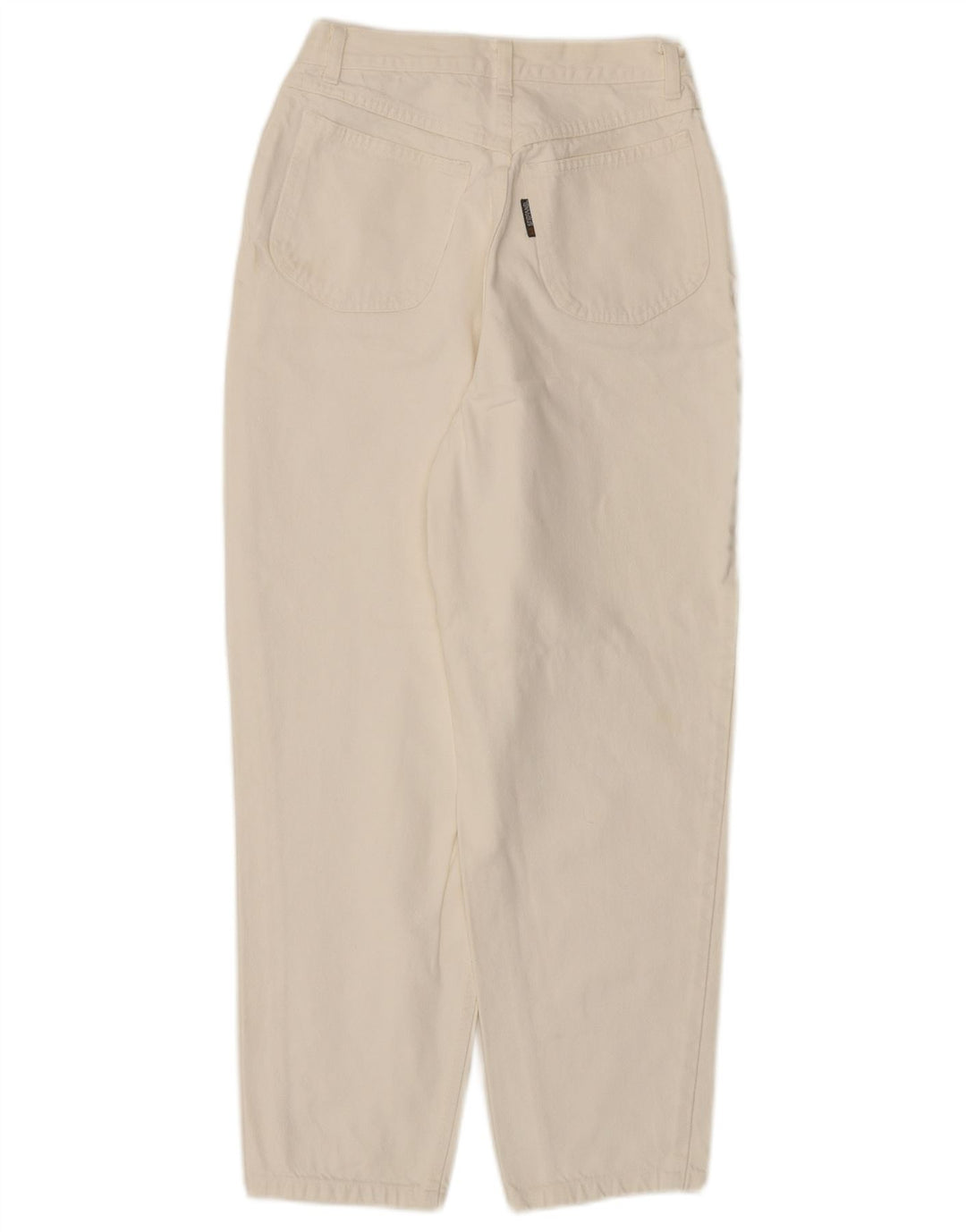 STEFANEL Womens High Waist Jeans IT 44 Medium W24 L27 Off White Cotton