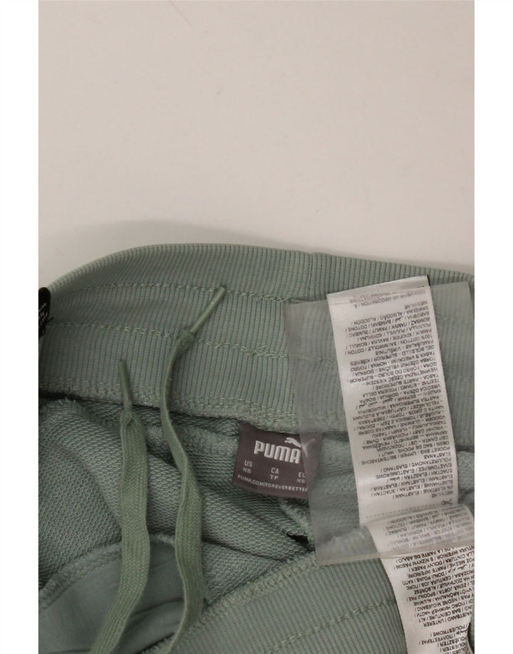 PUMA Womens Sport Shorts UK 6 XS Blue Cotton