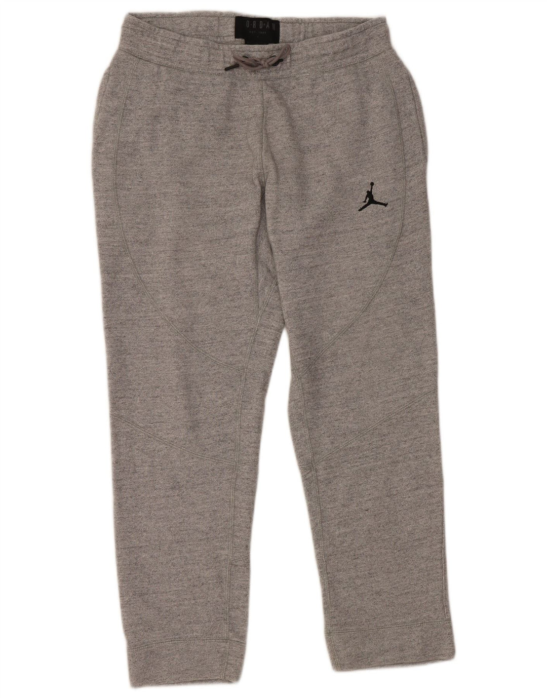JORDAN Mens Tracksuit Trousers Medium  Grey Cotton