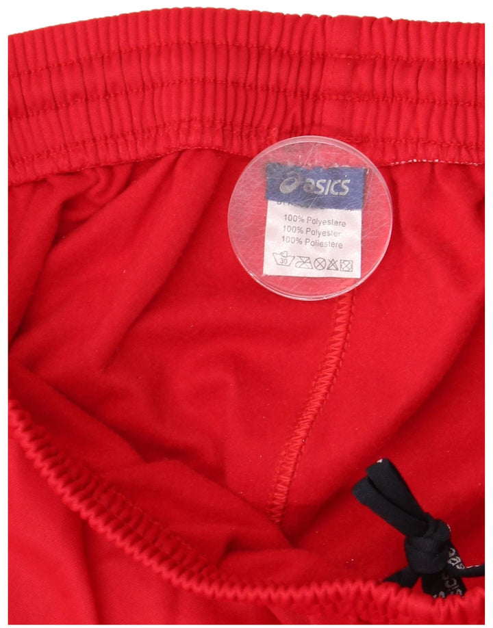 ASICS Mens Sport Shorts Medium  Red Polyester