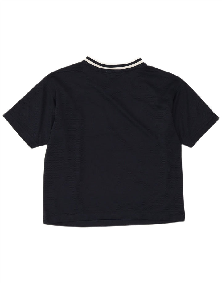 CHAMPION Womens Oversized Graphic T-Shirt Top UK 10 Small Navy Blue