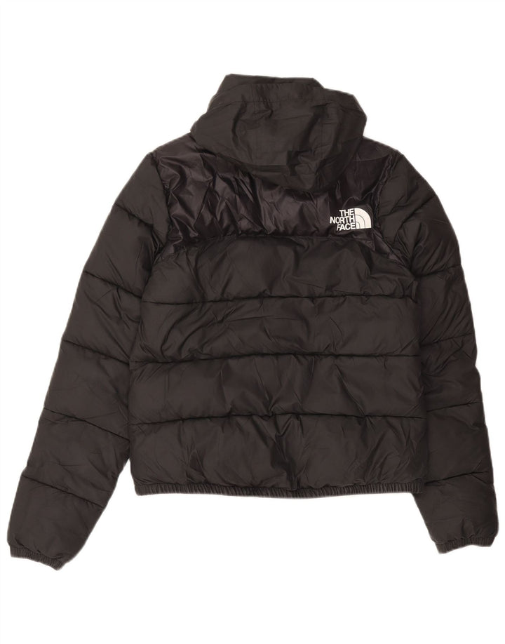 THE NORTH FACE Womens Oversized Padded Jacket UK 6 XS Black Colourblock