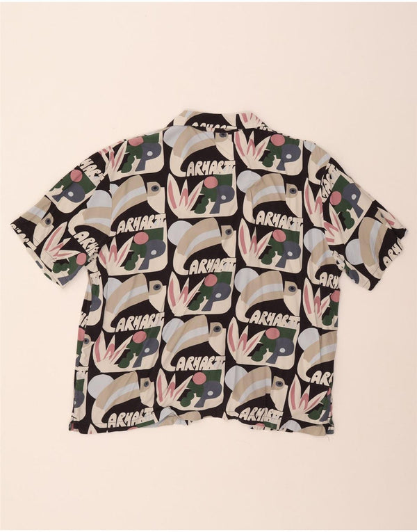 CARHARTT Mens Graphic Short Sleeve Shirt Large Multicoloured Patchwork