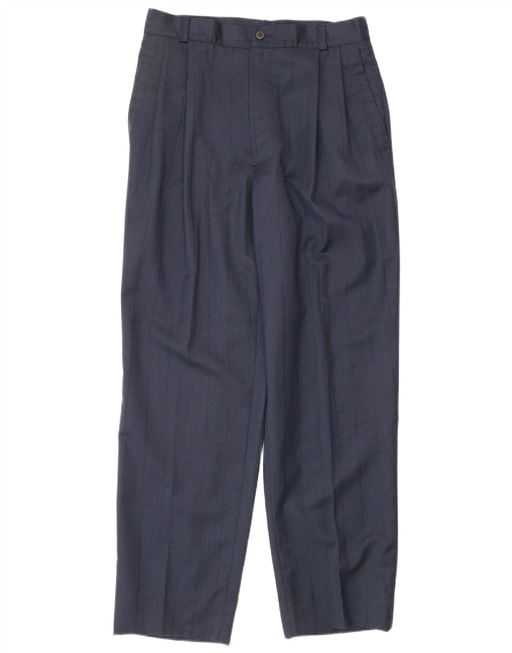 GIANNI VERSACE Mens 2 Piece Suit UK 40 Large W30 L30 Navy Blue Classic