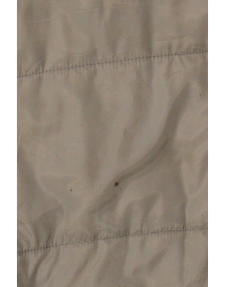 Zara Mens Padded Gilet UK 42 XL Khaki Polyester