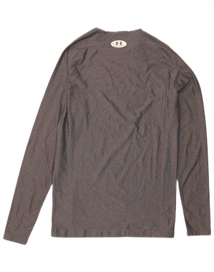 UNDER ARMOUR Mens Cold Gear Top Long Sleeve XL Grey Polyester