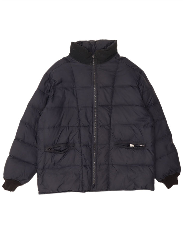 Fay Mens Padded Jacket UK 44 2XL Navy Blue Polyamide