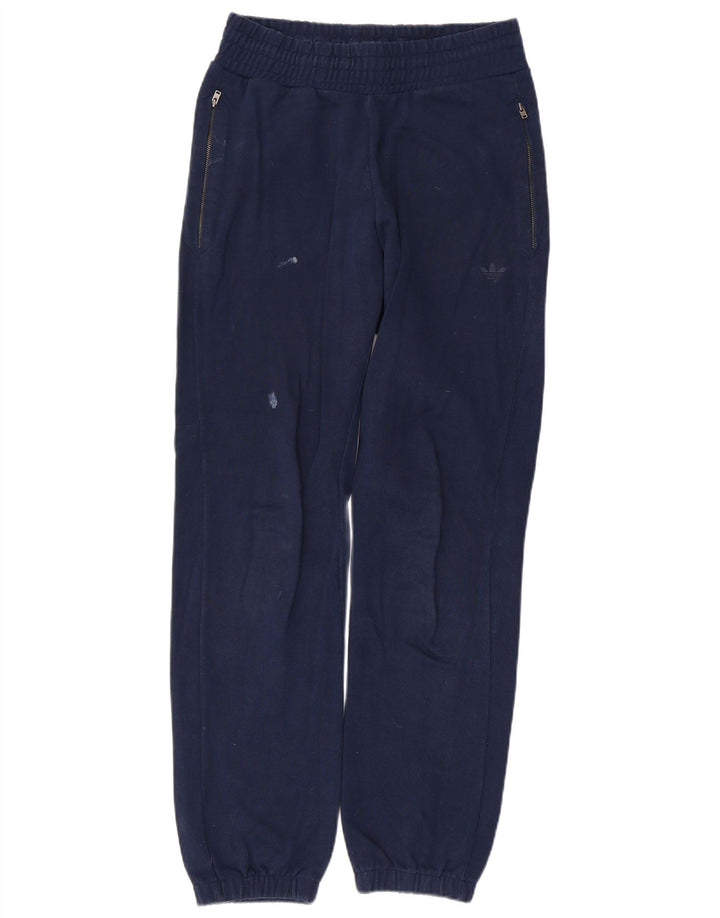 Adidas Mens Tracksuit Trousers Joggers Medium Navy Blue Cotton