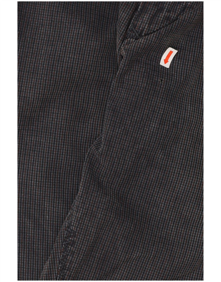 Rifle Mens Slim Chino Trousers W32 L33 Navy Blue Check
