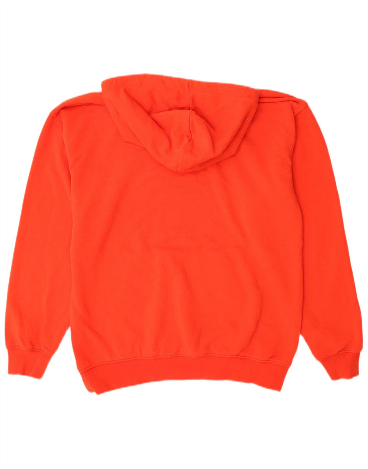 Zara Mens Hoodie Jumper Medium Red Cotton