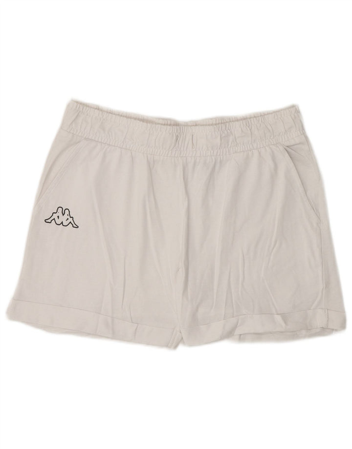 Kappa Womens Sport Shorts UK 14 Large  White