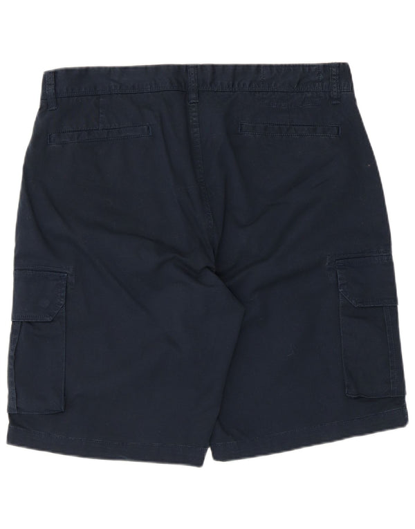 Sun68 Mens Cargo Shorts W36 Large Navy Blue
