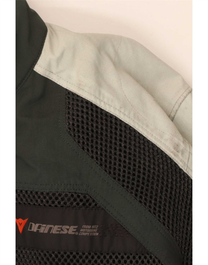 Dainese Womens Graphic Racer Jacket EU 52 Medium Grey Colourblock Nylon