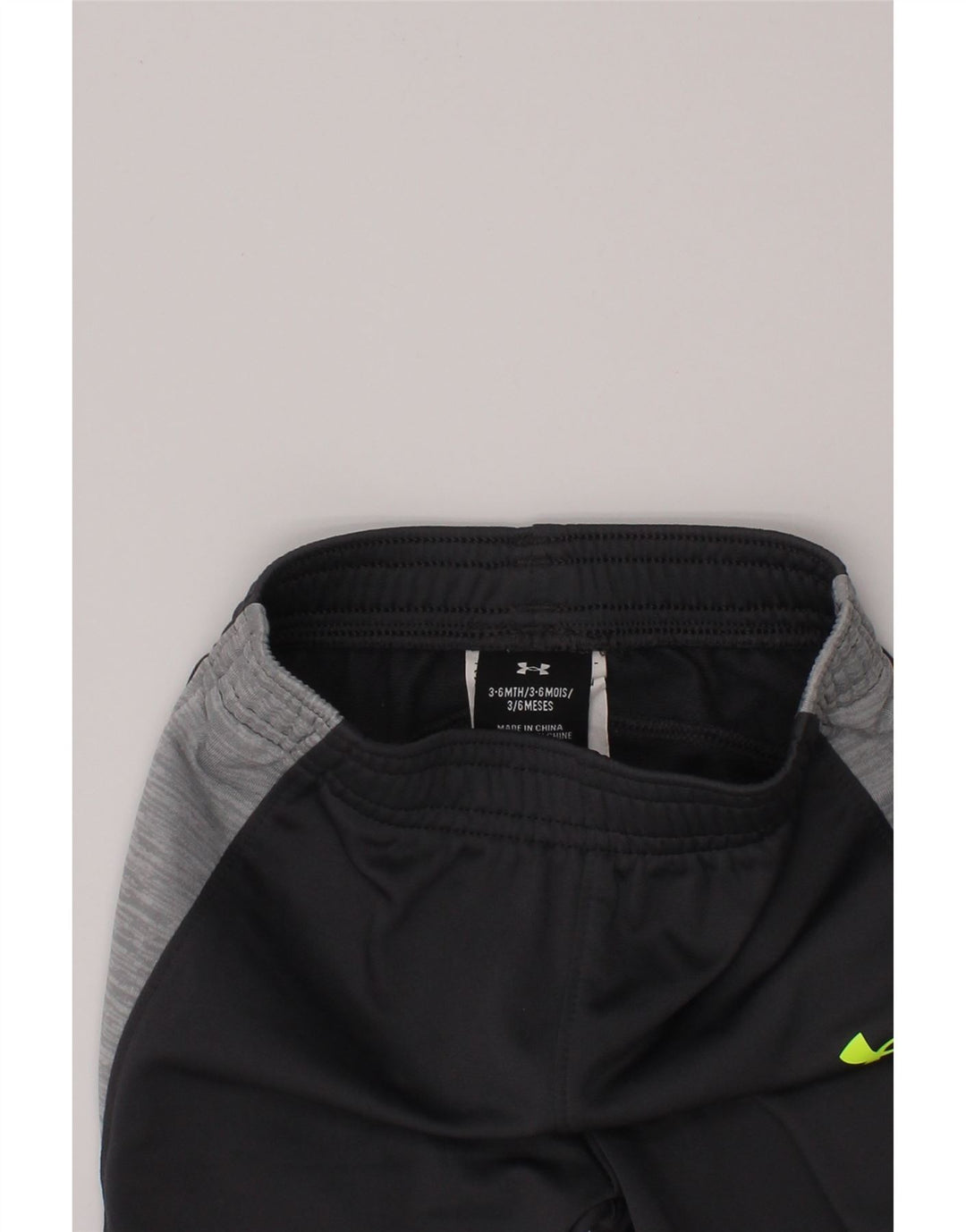 UNDER ARMOUR Baby Boys Tracksuit Trousers 3-6 Months  Black Colourblock