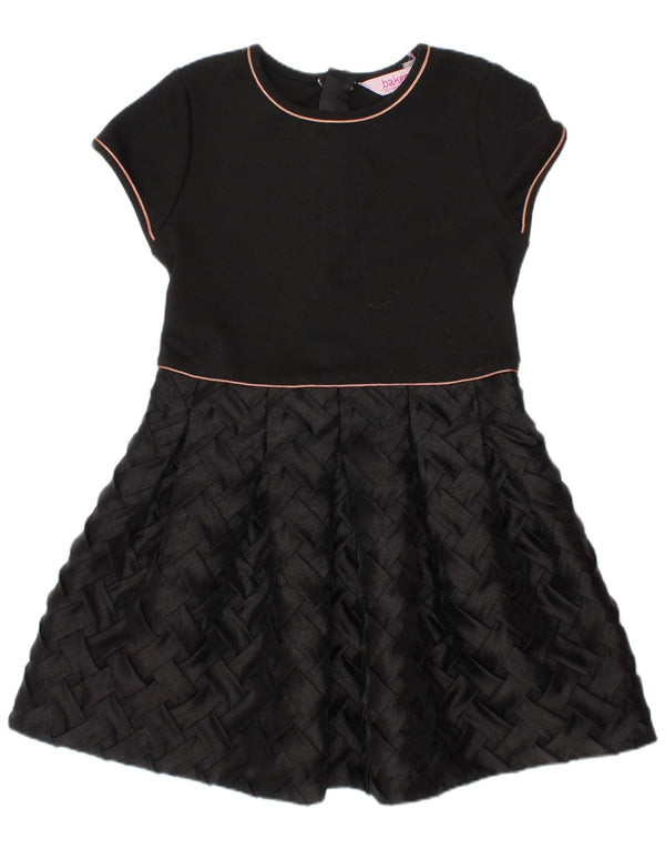 Ted Baker Girls A-Line Dress 5-6 Years Black Polyester