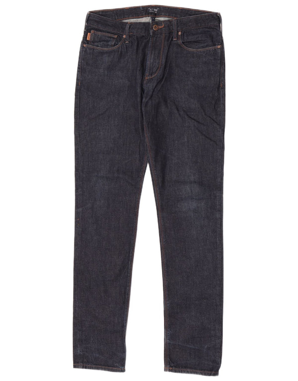 Armani Mens Slim Jeans W31 L33 Navy Blue Cotton