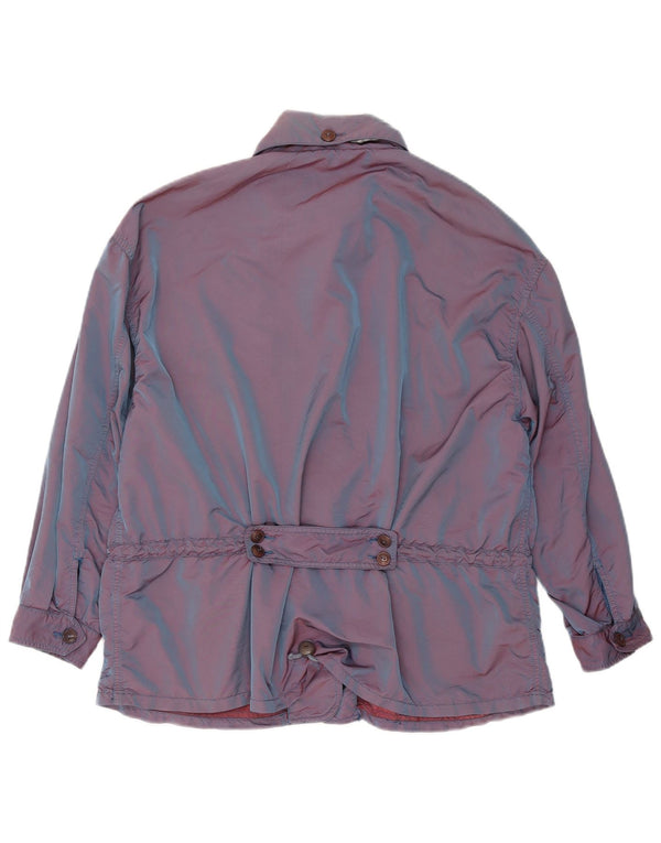 Vintage Womens Oversized Utility Jacket IT 44 Medium Blue Polyamide